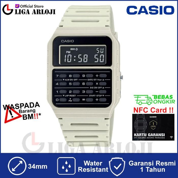 

X689 Casio Ca-53Wf-8Bdf - Jam Tangan Calculator / Kalkulator Kream Ca53 Ca53Wf Ca-53Wf-8