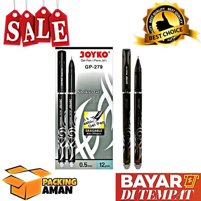 

X689 (Bisa Cod) Promo 12 Pcs Pulpen Joyko Gp-279 Shoyko Bisa Di Hapus / Pen / Pena / Bolpen
