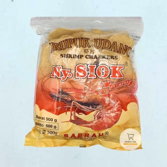 

Sale!! Kerupuk Udang Ny. Siok Oval / Stik Kerpik Mentah 500Gr