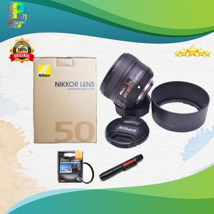 Nikon AF-S NIKKOR 50mm f1.8G / Lensa Nikon AFS 50MM F1.8/ NIKON 50MM