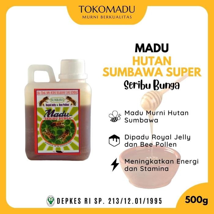 

Madu Murni Sumbawa Royal Jelly Bee Pollen Jerigen 500 gr