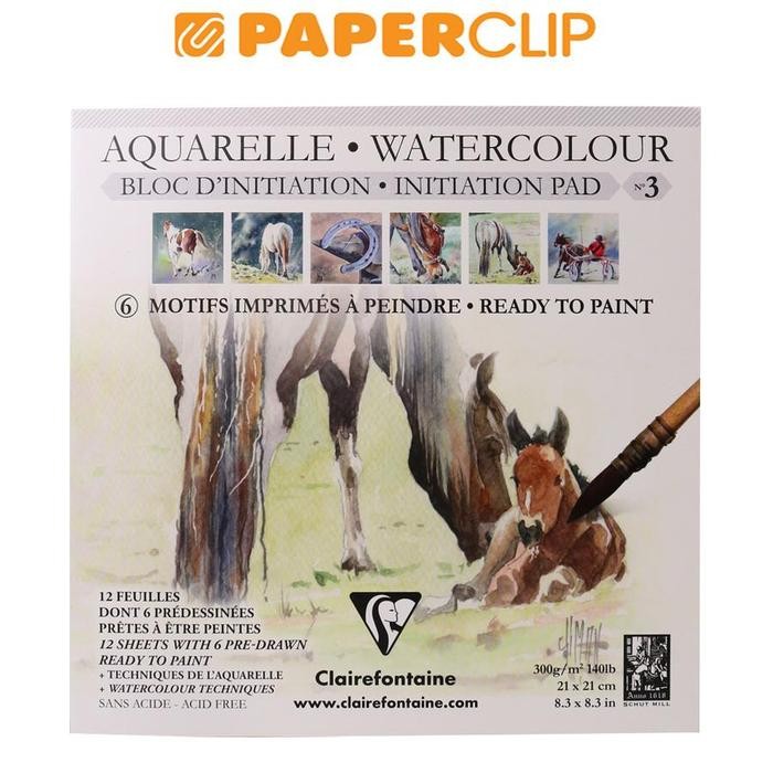 

KERTAS CAT AIR / WATERCOLOR LEARNING PAD CLAIREFONTAINE 975147C NO. 3