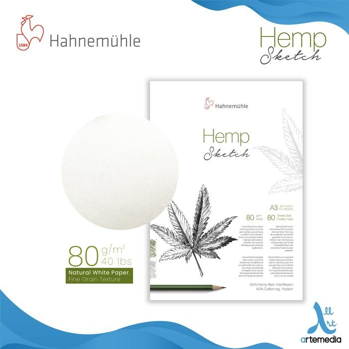 

Kertas Gambar Hahnemuhle Hemp Sketch A3 Drawing Paper Pad