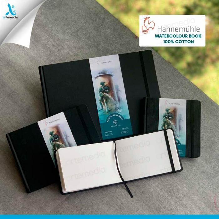 

Hahnemhle Watercolour Book 100% Cotton A6, A5, A4 30 Lbr (Landscape)