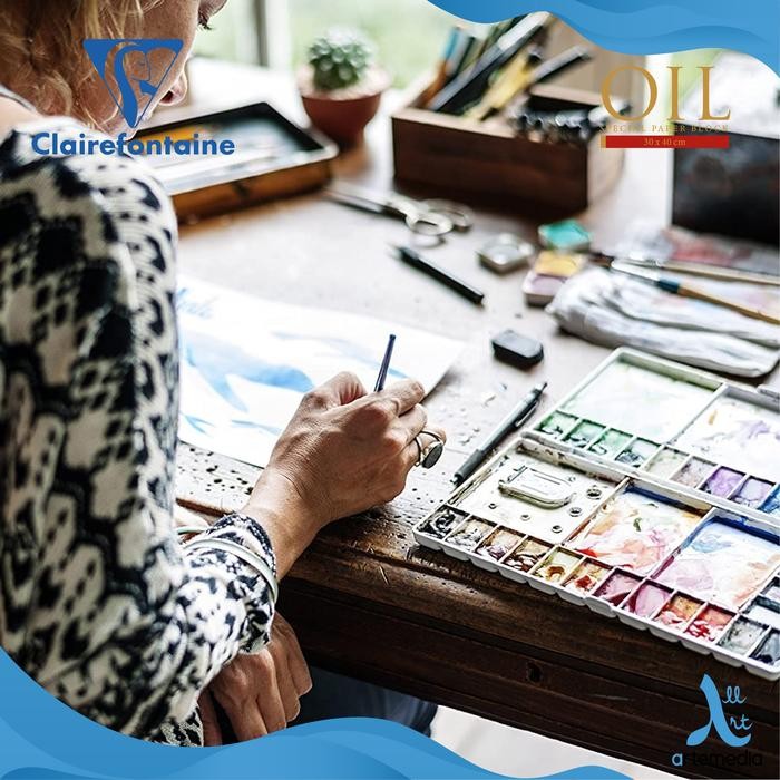 

Kertas Gambar Clairefontaine Oil Paper Pad Block