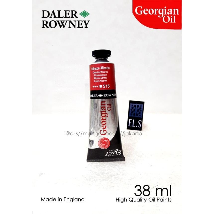 

Daler Rowney Georgian Oil Crimson Alizarin 38 Ml ( Cat Minyak )