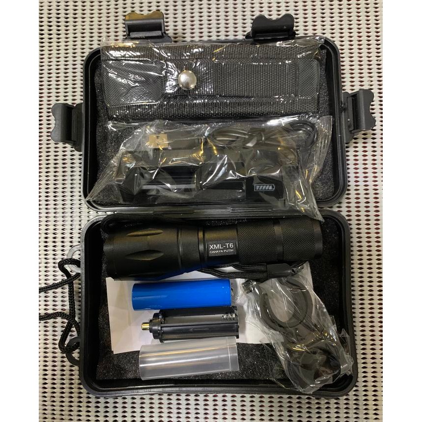 Senter LED Cahaya Kuning Tactical CREE XML-T6 8000 Lumens PN2