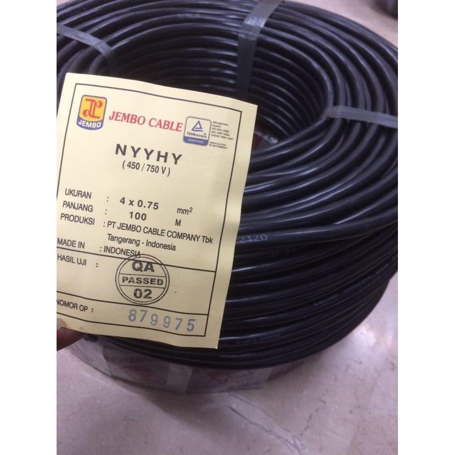 55Q8 Kabel Jembo Nyyhy 4X0.75 4X0,75 4 X 0.75 4 X 0,75 Jembo 50M 50 Meter