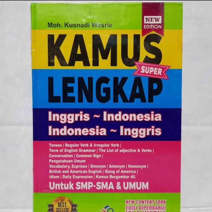 

KAMUS SUPER LENGKAP INGGRIS - INDONESIA / INDONESIA - INGGRIS UNTUK SMP - SMA & UMUM