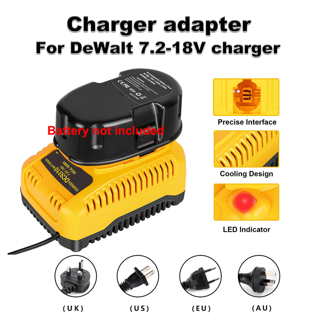 DC9310 Battery Charger for DEWALT 7.2V-18V NiCad & NiMh Battery DW9057 DC9071 DC9091 DC9096 and