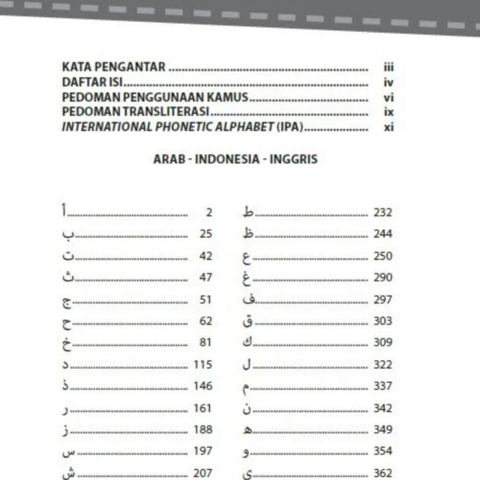 

KAMUS TIGA BAHASA ARAB INGGRIS INDONESIA KAMUS 3 BHS