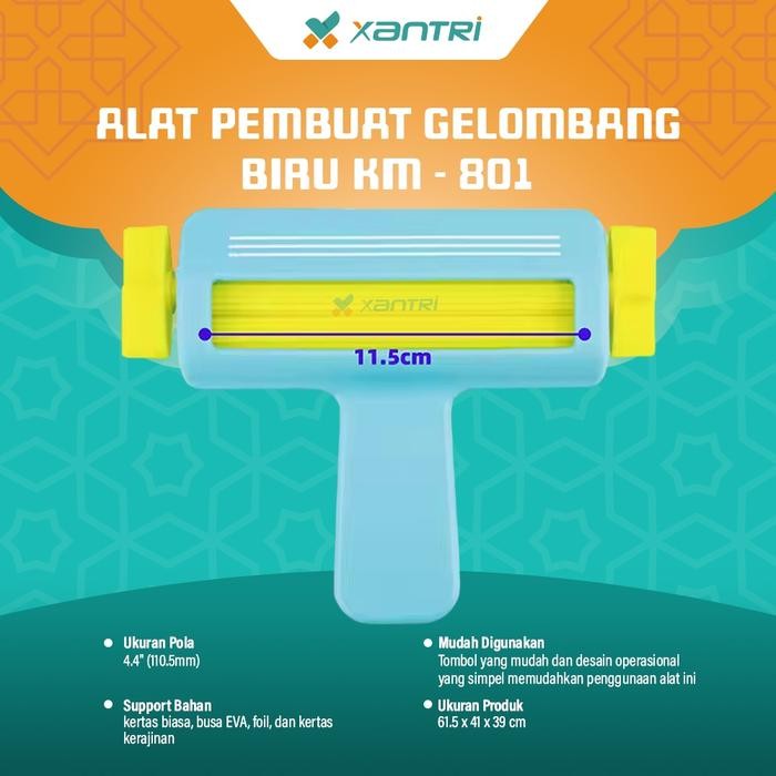 

Bisa E-Katalog! Xantri - Diy Paper Crimper Machine Indentation Roller For Craft Paper-Cut Hole Punch