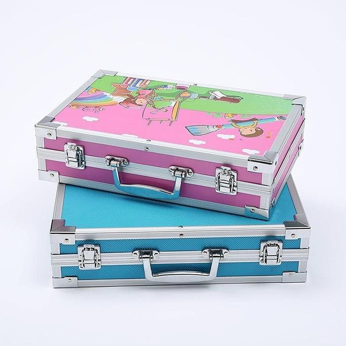 

CRAYON ART SET / KOPER SET CRAYON MEWARNAI / ALAT LUKIS ANAK 145PCS - BLUE