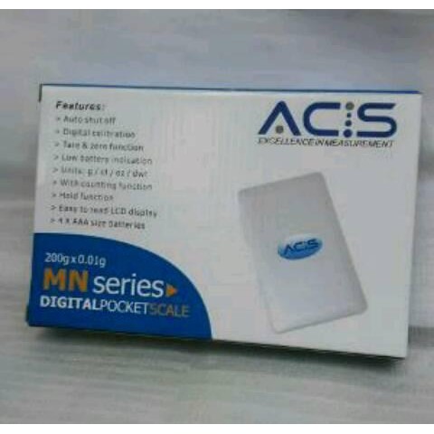 TIMBANGAN EMAS DIGITAL POCKET ACIS MN 200