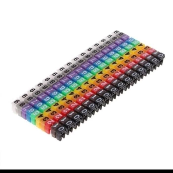 KABEL MARKER TYPE C CABLE MARKER PENANDA KABEL (DIAMETER KABEL 3-4MM)