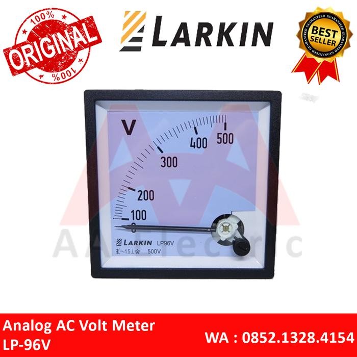 ANALOG AC VOLTMETER 0-500 VAC LP-96V / LP96V LARKIN