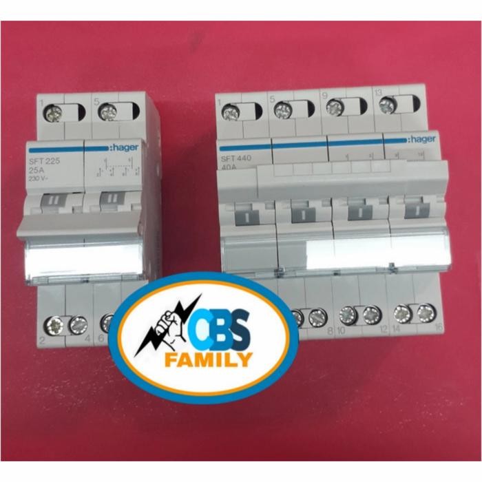 COS MODEL MCB 3X40AMPERE MERK HAGER SFT340