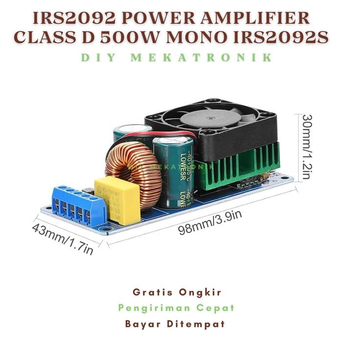 IRS2092 POWER AMPLIFIER CLASS D 500W MONO IRS2092S
