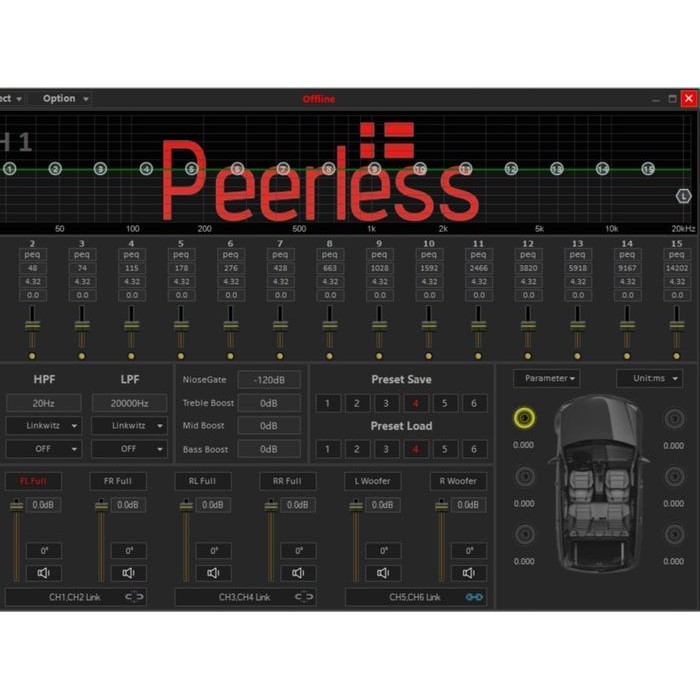 peerless 5.6 DSP Amplifier 4 Channel
