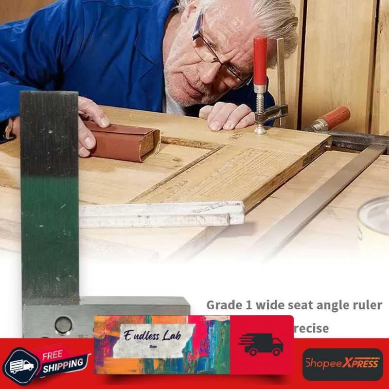 

Penggaris Siku Besi Tukang 90 Derajat Machinist Angle Ruler
