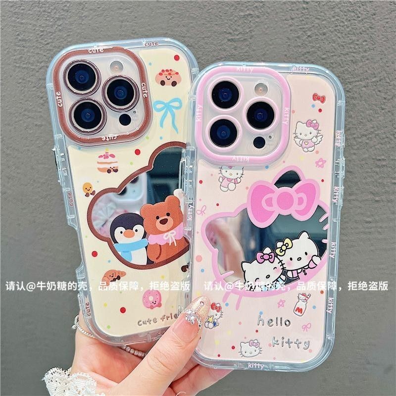 Hello Kitty Couple Mirror Case Oppo A5I A3X A18 A60 A3 A16 A38 Case