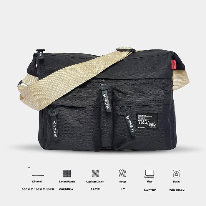 Tas Selempang distro pria Kanvas tas olah kuliah casual