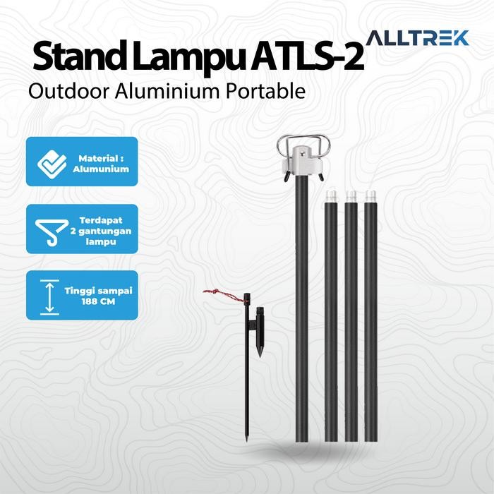 RJ4Y Alltrek Stand Lamp Ground Atls-2 Camping Tiang Lampu Outdoor