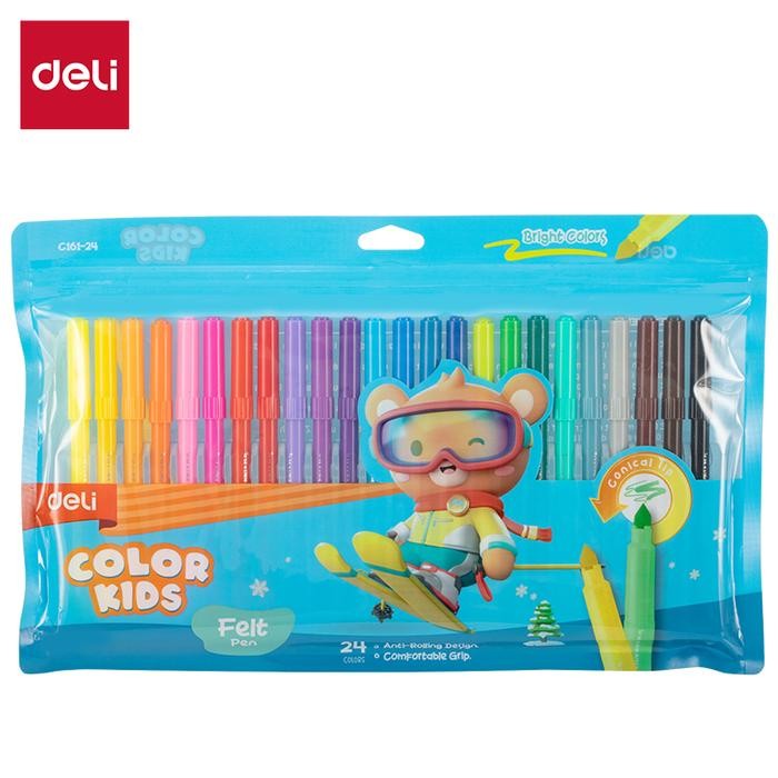 

SARI Deli Spidol Warna / Felt Pen 24 Warna Ec161