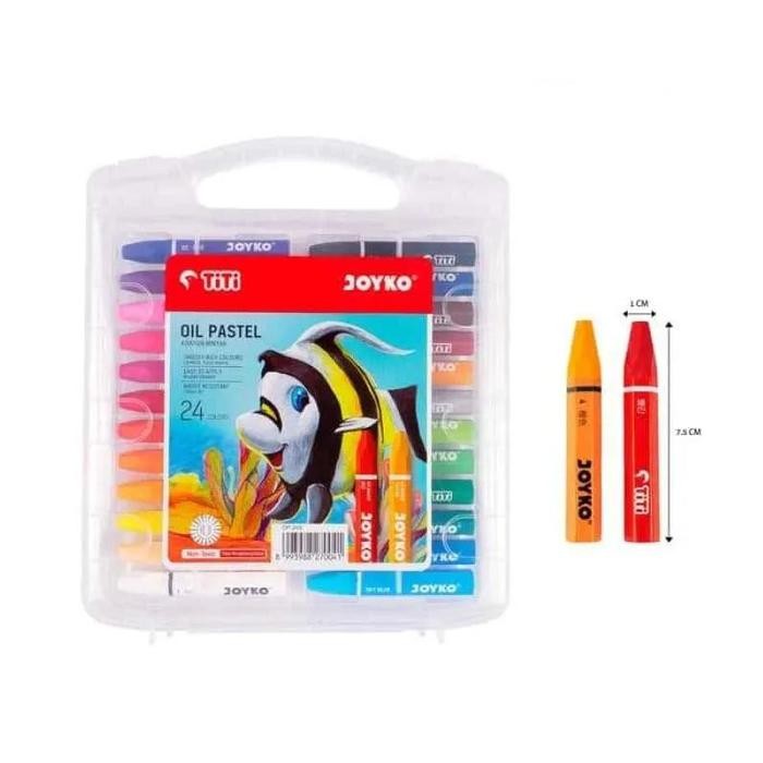 

SARI Crayon Joyko 24 Warna - Oil Pastel 24 Colours - Stationery
