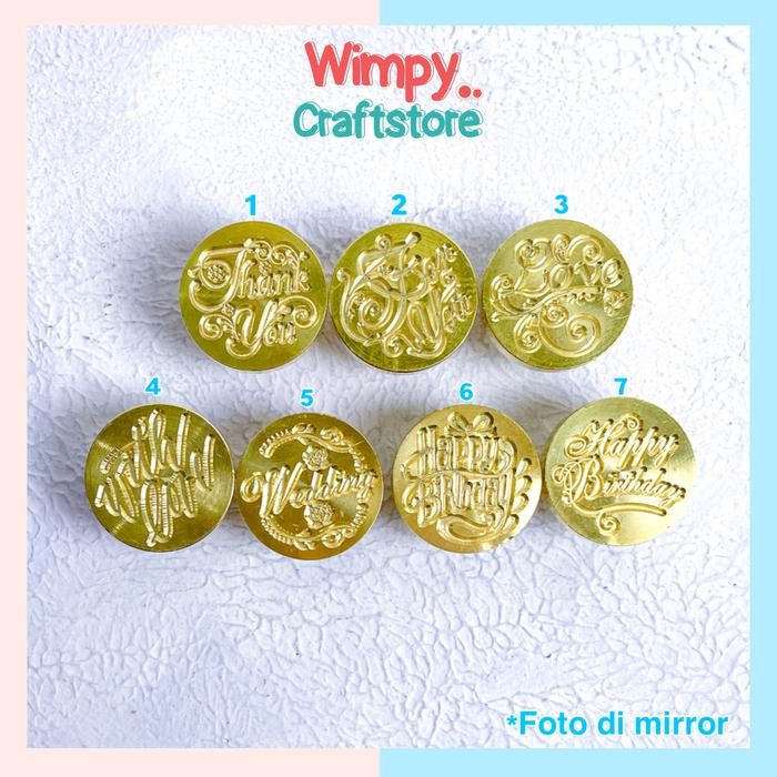 

5WUM Alat Wax Stamp Emboss Wax Sealing Stampel Lilin Hiasan Scrapbook