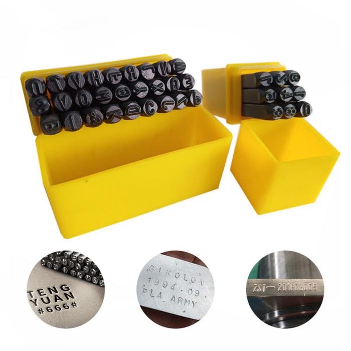 

SARI Stempel Cetakan Huruf Nomor Number Letter Punch Set 36Pcs Angka Huruf