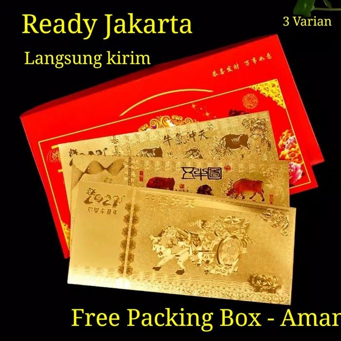 

SARI Kartu Ucapan + Angpao Shio Sapi Imlek Tahun 2021 Amplop Imlek Cny