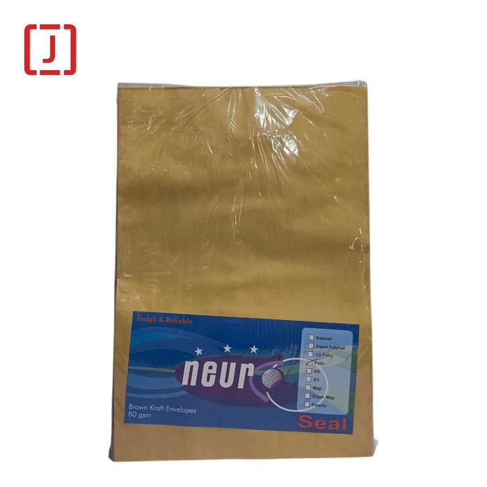 

5WUM Neuro Amplop Coklat Ukuran Folio "Seal" (Dengan Perekat)