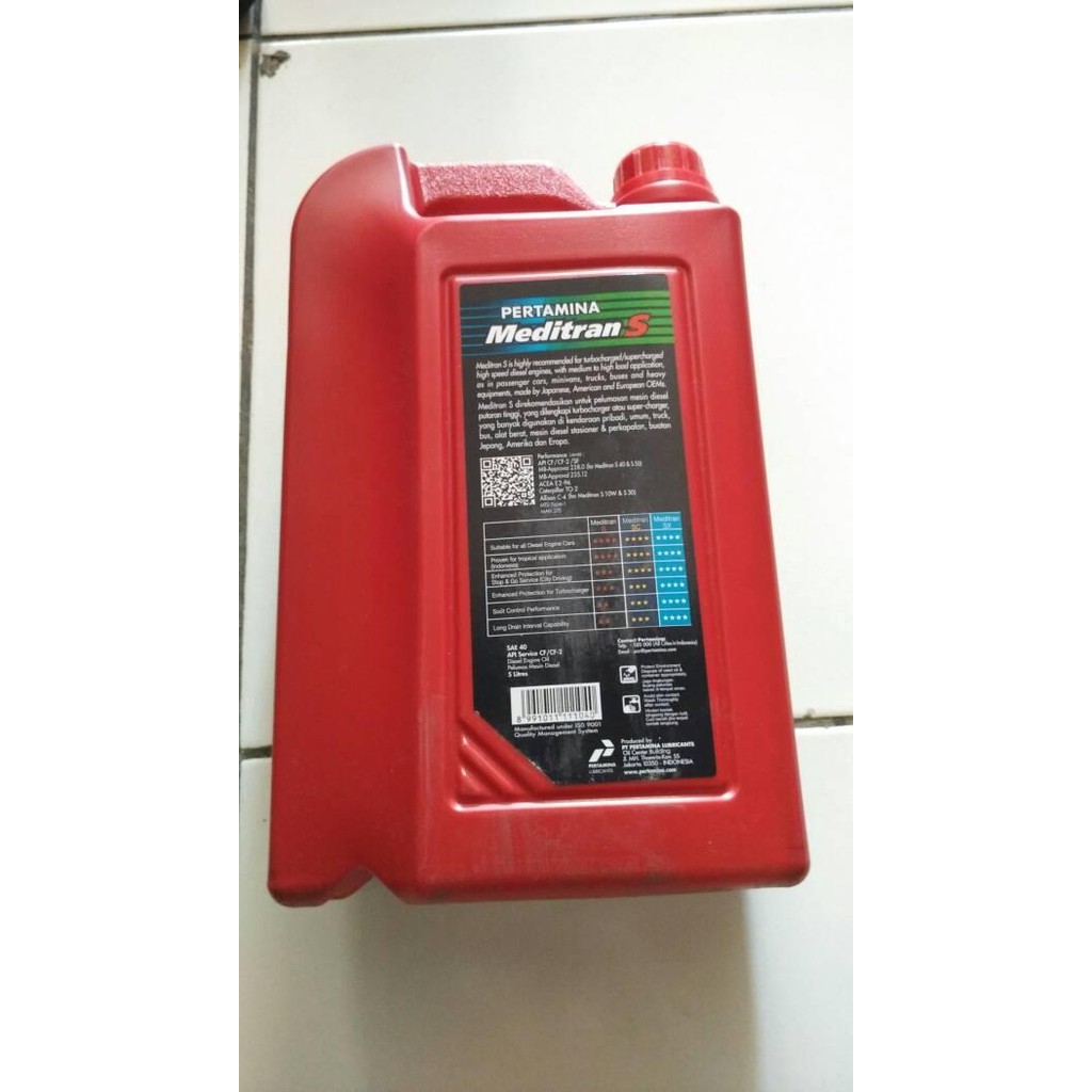 OLI PERTAMINA MEDITRAN S SAE 40 ( DIESEL ) 5LITER
