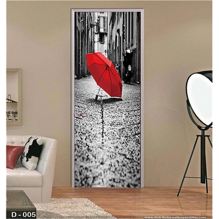 WALLPAPER 3D CUSTOM WALLPAPER PINTU OUTDOOR