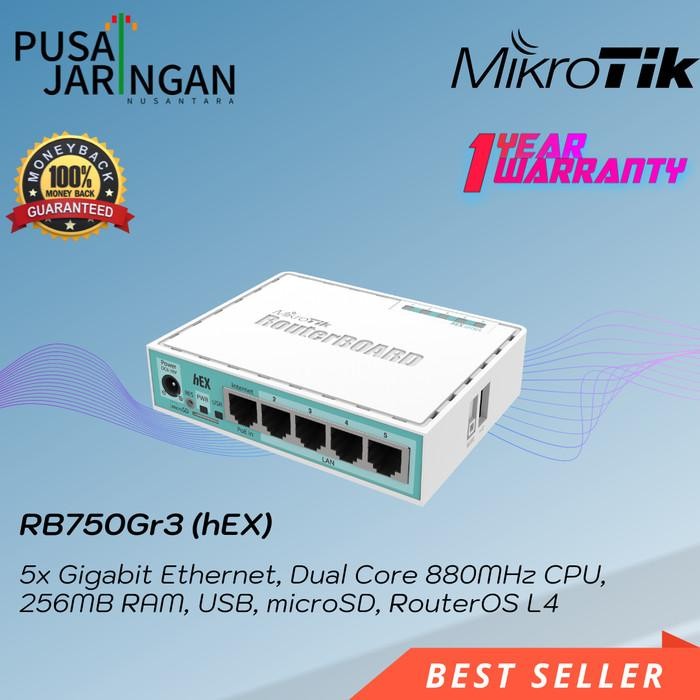 Mikrotik RB750Gr3 MIKROTIK Router Indoor Gigabit RB750Gr3 (hEX)