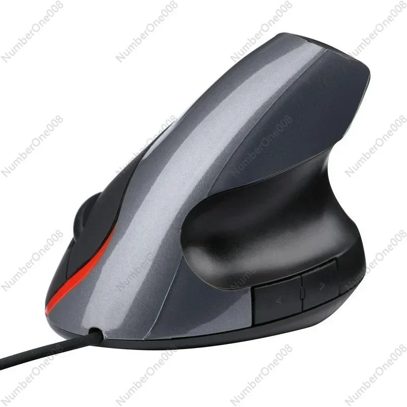 Frosted Vertical Optical Mouse, Ergonomic Computer Accessories Vertical Gaming Office USB Wired