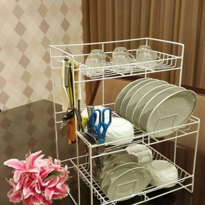 Rak Piring Murah Susun 3 Besar Kuat Rak Toba Continent Rak Gelas