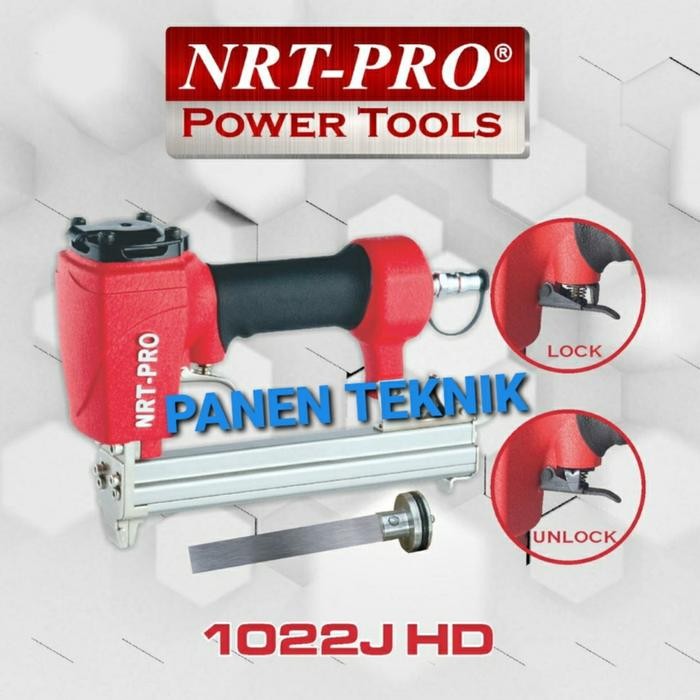 Gercep Air Nailer Nrt Pro 1022 Gun Staples Tembak Angin Kompresor