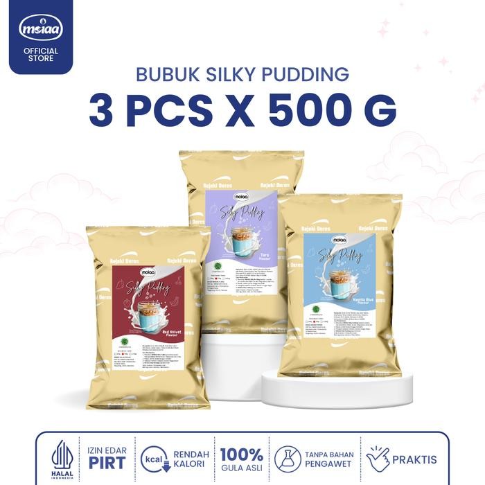 

Paket Hemat 500G - Silky Pudding Moiaa 500G Isi 3Pcs - Silki Puding Moya