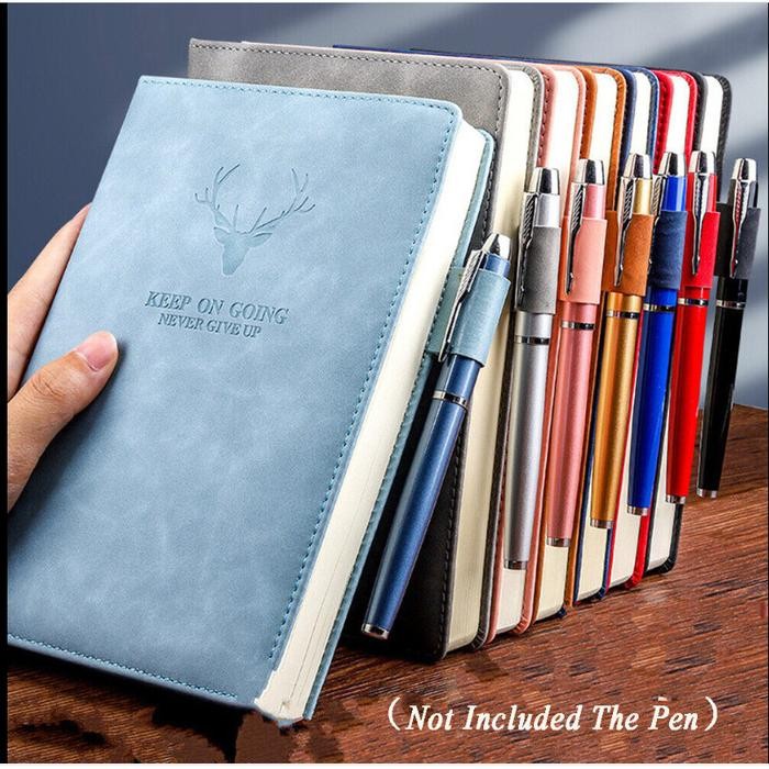 

Buku Agenda Notebook A5 Buku Catatan Binder Jurnal Harian Cover Kulit Buku Catatan Harian 180 Lembar