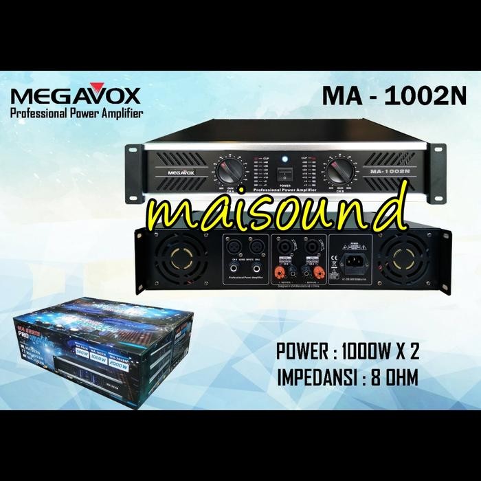 POWER AMPLIFIER MEGAVOX MA 1002 BARU AMPLI MEGAVOX MA 1002N MA1002 ORI