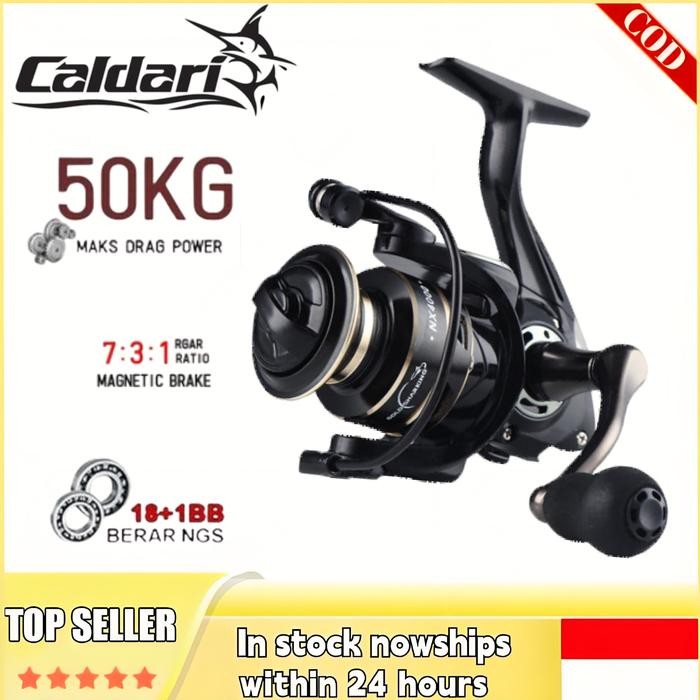 

Caldari NX Series Fishing Reel - 30KG Max Drag, Gulungan Pancing Kuat dan Terjangkau, Cocok untuk