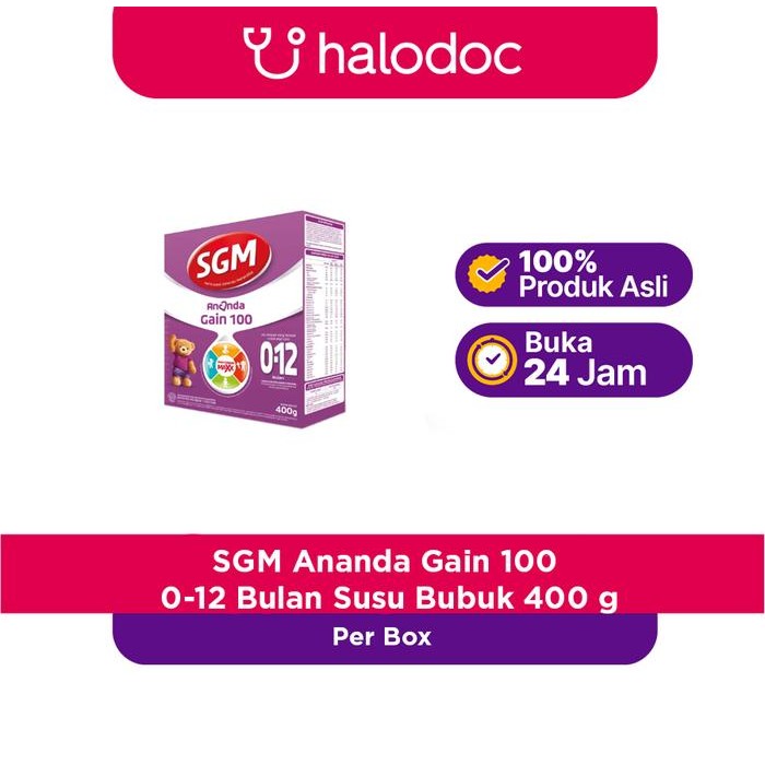 Susu Bubuk SGM Ananda Gain 100 0-12 Bulan 400 g Bayi