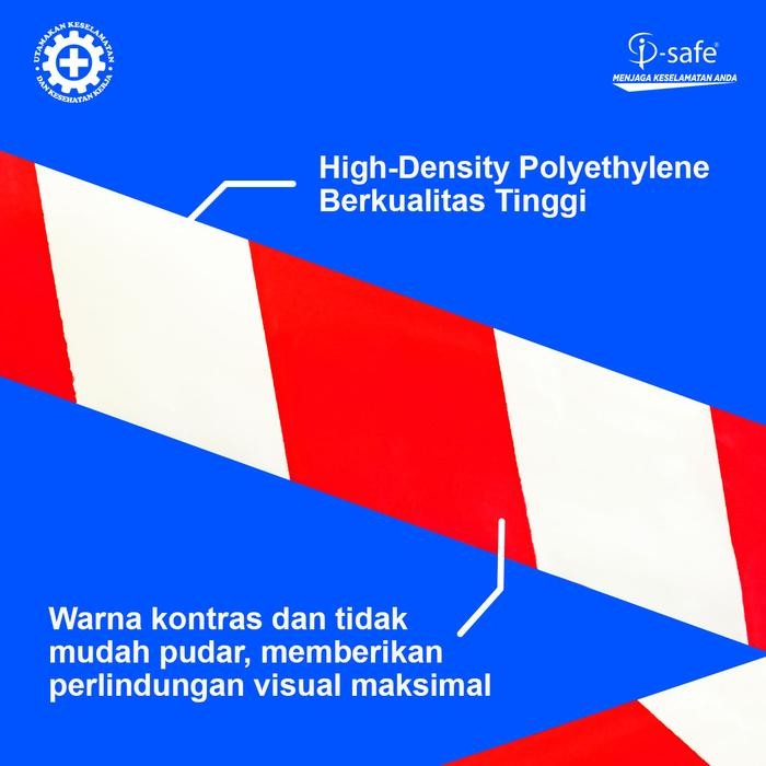 

Promo! I-Safe Police Line Barricade Merah Putih 2" X 300M Garis Pembatas