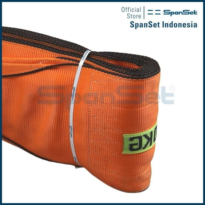 

[B10000-5M] Spanset Webbing Sling Double Ply 10 Ton X 5 Meter, Safety Factor 7:1, Tali Angkut &