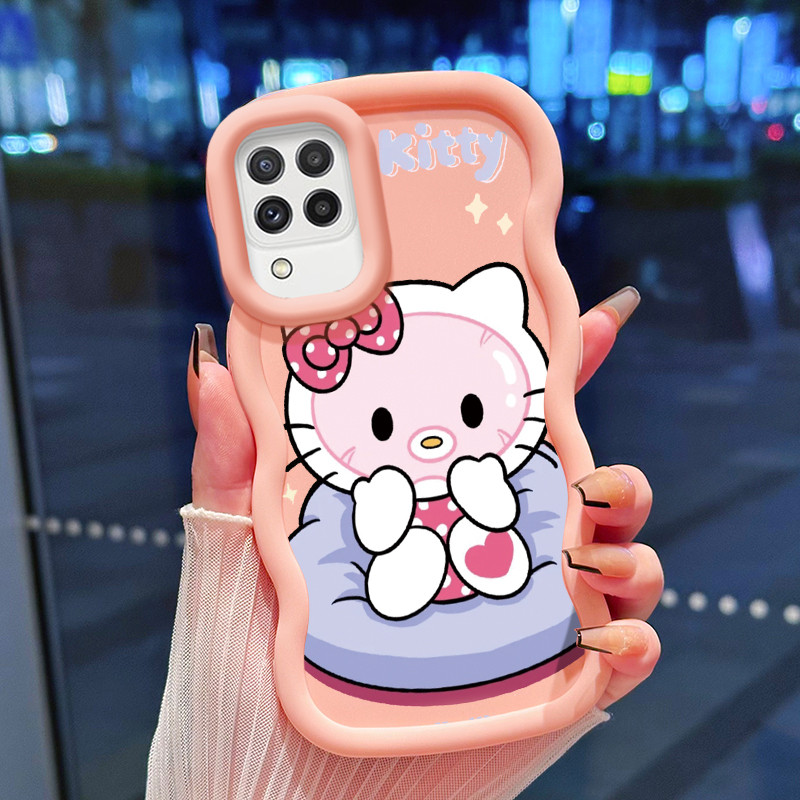 Casing Untuk Samsung A22 M22 M32 Case Casing kartun lucu pola HP Cesing lunak Silikon Softcase Macar