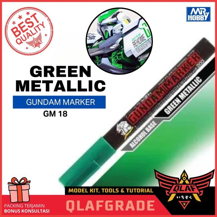 

GUNDAM MARKER METALIC GREEN GM18 MR HOBBY BARU