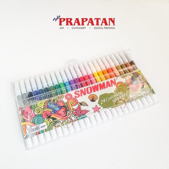 

Spidol Snowman set 24 Warna / Snowman Marker set PW-24A