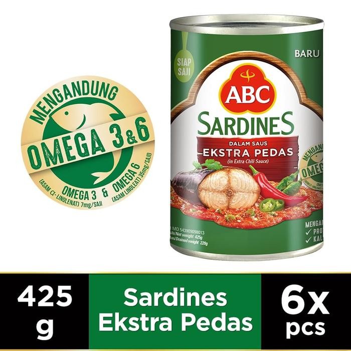 

READY ABC SARDEN SAUS TOMAT 425G - MULTIPACK 6 PCS SARDEN TOMAT